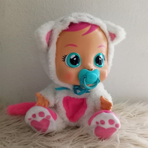 Cry Babies DAISY Doll Baby Sounds Cries Tears Cat Costume Removeable IMC Toys - Picture 1 of 10